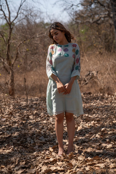 Blue Panel Dress