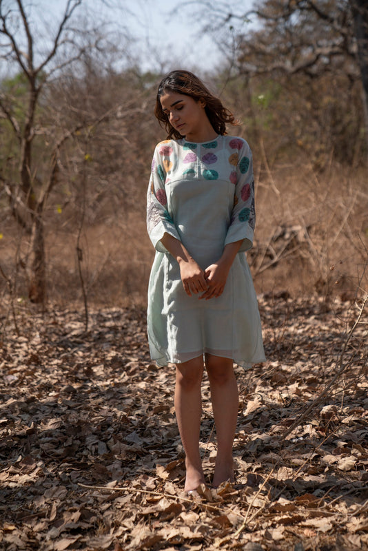 Blue Panel Dress