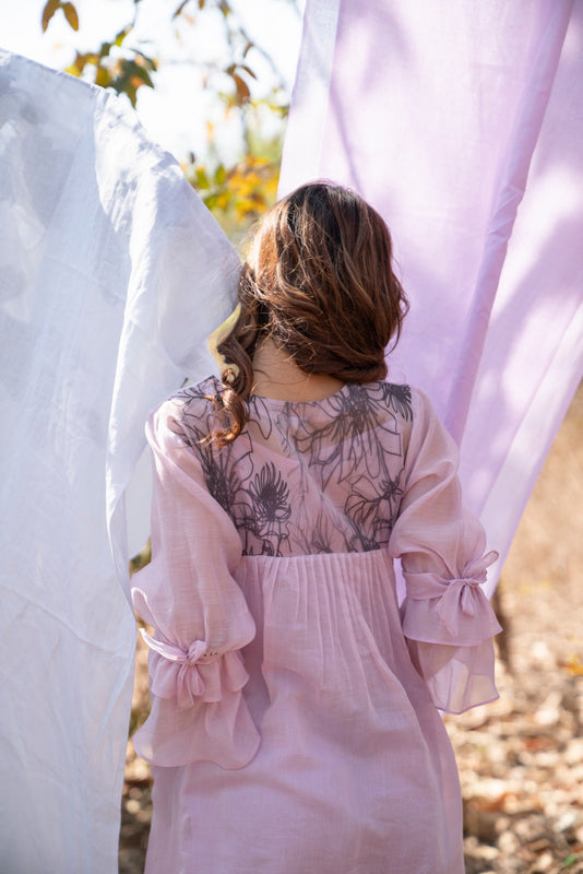 Purple Ruffles Dress